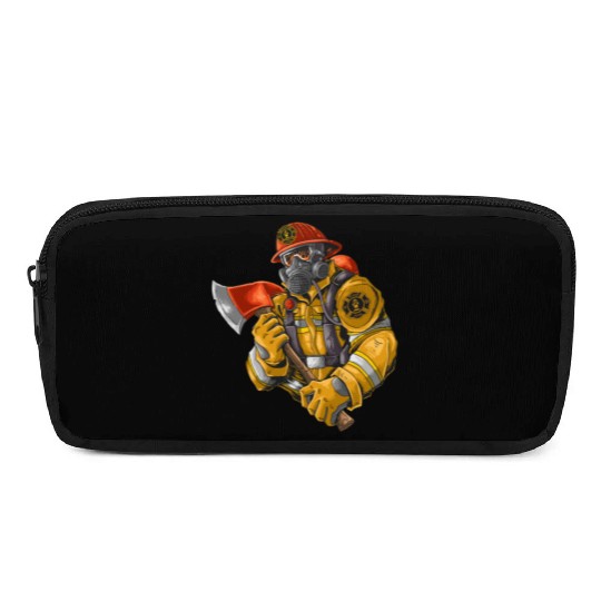 firefighter fire brigade fire station blueish use Pencil Cases