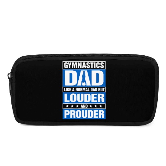 Mens Gymnastics Dad Louder And Prouder Sport Daddy Pencil Cases