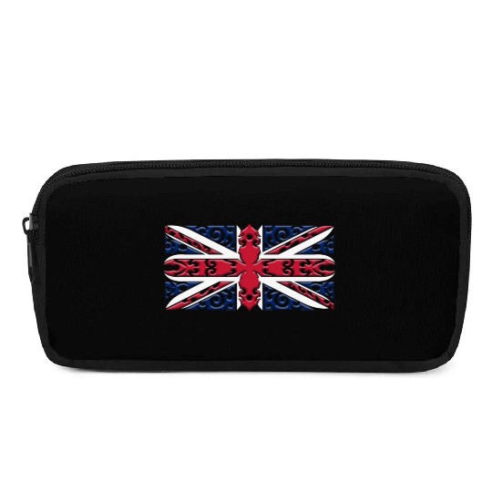 Union Jack British Flag Ornamental Style Pencil Cases