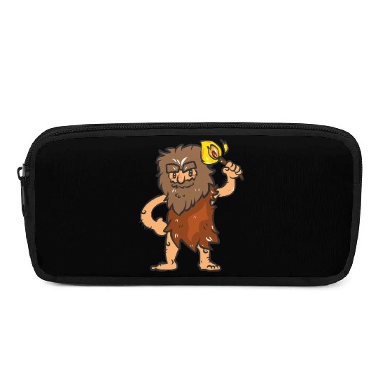 Caveman with Torch Pencil Cases