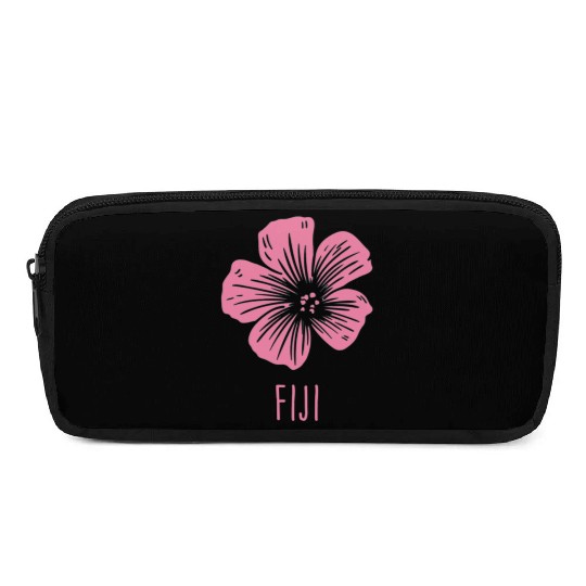 Fiji Vintage Tropical Hibiscus Flower birthday chr Pencil Cases