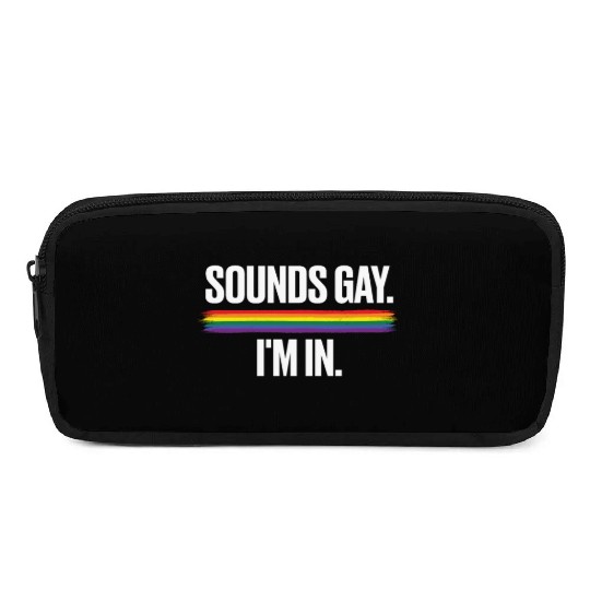 Gay Couple Homosexual LGBTQ Queer Pride Pencil Cases