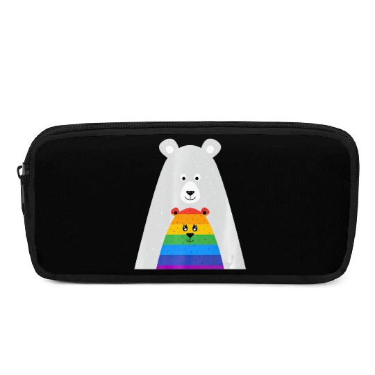 Gay Pride Mama and Baby Bear Gift Lesbian Son Pencil Cases