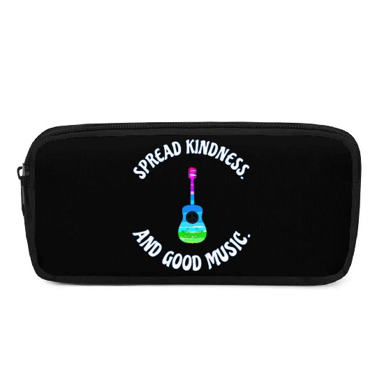 SPREAD KINDNESS AND GOOD MUSIC GUITAR LOVE Pencil Cases