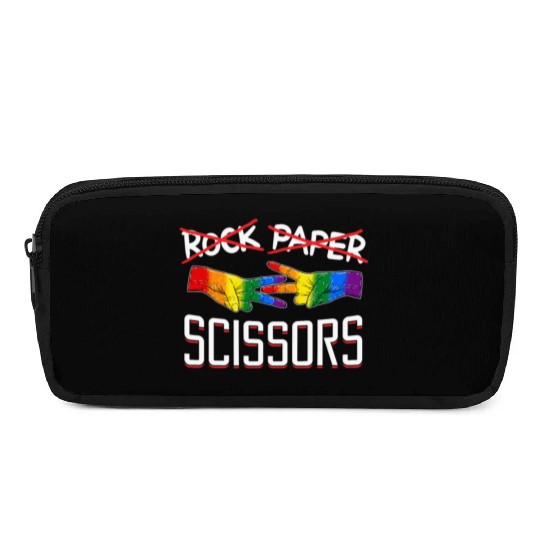 Rock Paper Scissors Lesbian LGBTQ Pride Pencil Cases