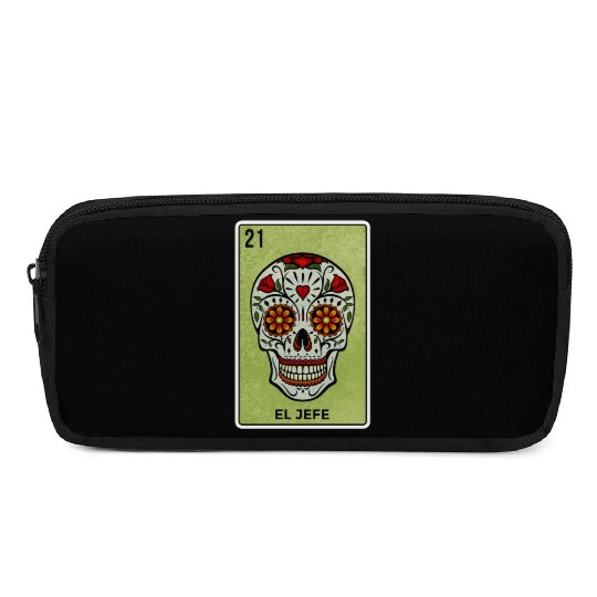 El Jefe Mexican Lottery Card Cinco De Mayo Pencil Cases