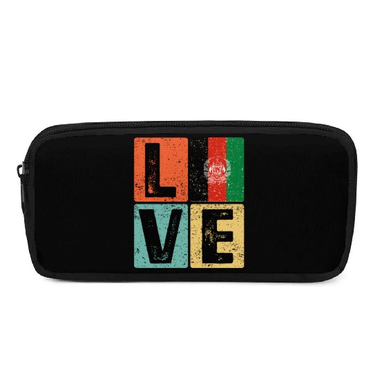 I Love Afghanistan Flag for Afghan Pride Pencil Cases