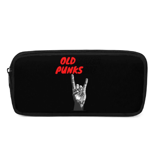 Old Punks Never Die Gift For A Punk Rocker Pencil Cases