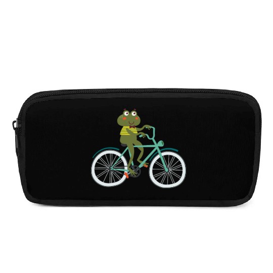 Frog Biking Cyclist Bike Bicycle Race BMX MTB Gift Pencil Cases