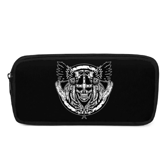 Skull Raven Nordic Axt Odin Thor Norse Viking Pencil Cases
