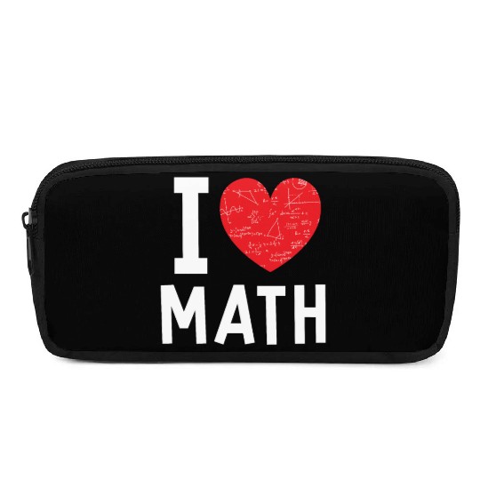 I Love Math Heart Math Pencil Cases