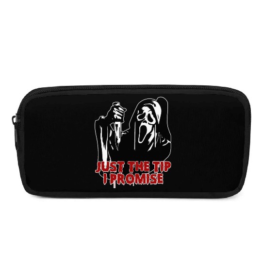 Just The Tip I Promise - Skeleton Horror Halloween Pencil Cases