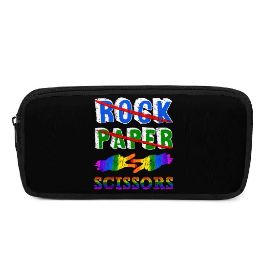Rock Paper Scissors Lesbian Couple LGBTQ Pride Mon Pencil Cases