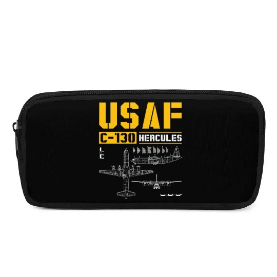 C 130 Hercules US Airborne Fighter Pilot Pencil Cases