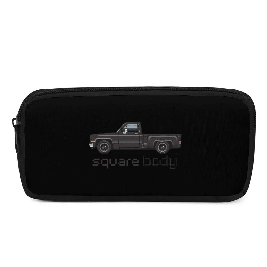 Square Body Black Pencil Cases