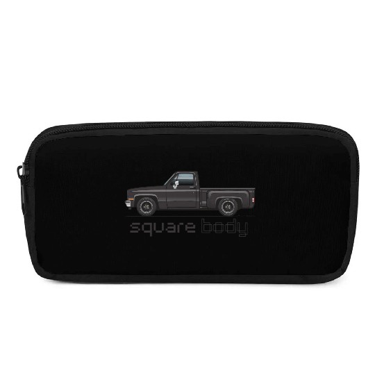 Square Body Black Pencil Cases