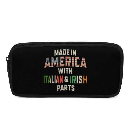 Italian And Irish Made In America Mix Heritage Vin Pencil Cases