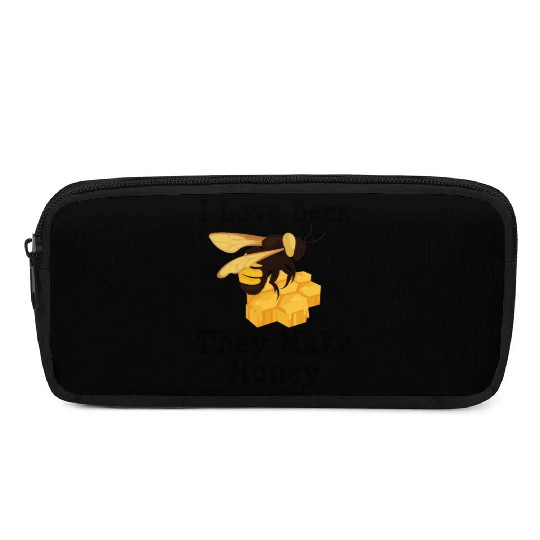 I Love Bees Honey Bee Beekeeping Beekeeper Pencil Cases