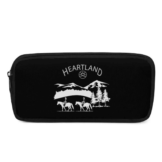 heartland ranch, heartland, sunset, vintage, retro Pencil Cases