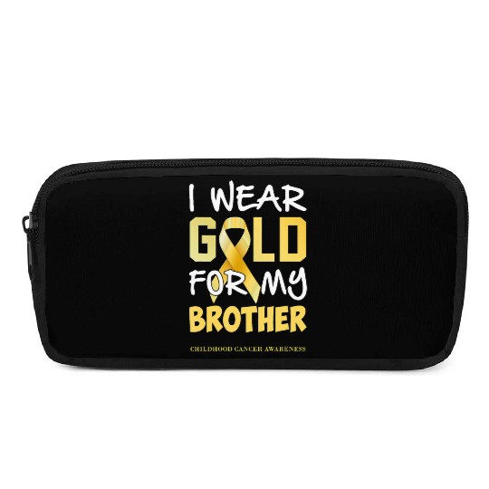 Childhood Cancer Awareness Gold For My Brother Pencil Cases