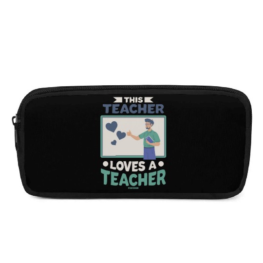 This Teacher Loves A Teacher Pencil Cases