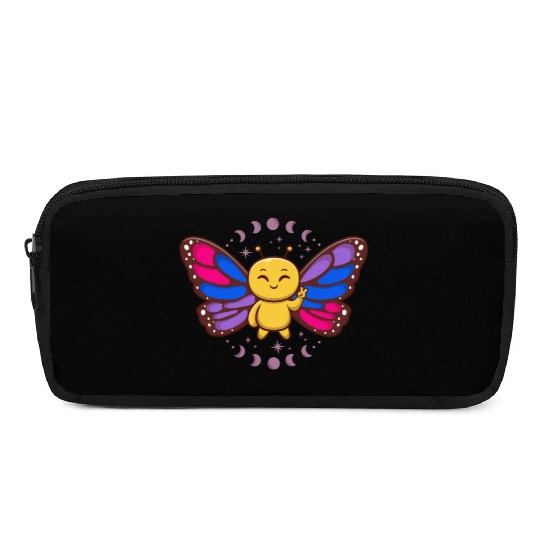 Bisexual Flag Monarch Butterfly Insect Subtle Pencil Cases