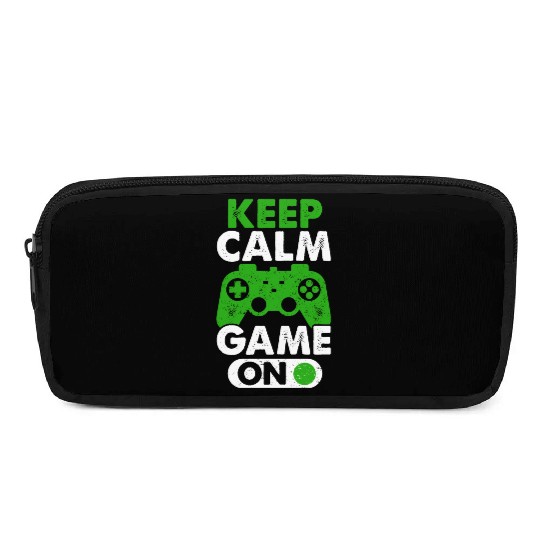 Keep Calm Game On Gamer Virtual Games Player Pencil Cases