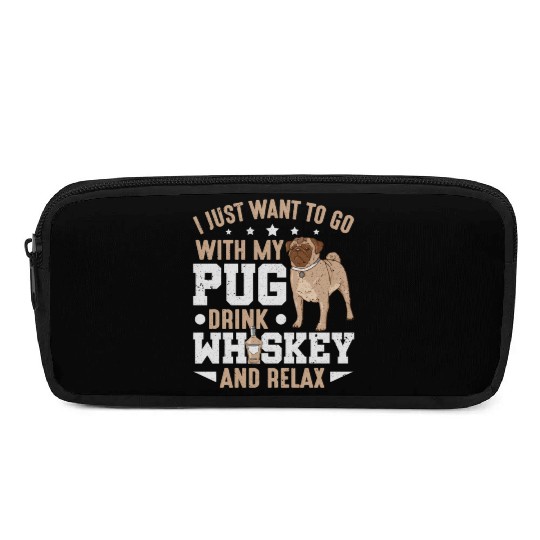 Pug Dog Owner I Just Want To Go With My Pug Pencil Cases
