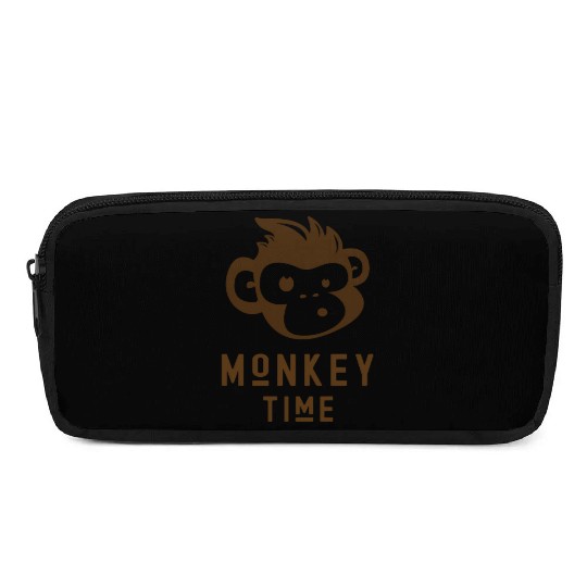 It's Monkey Time Cute Funny Monkey Face Pencil Cases