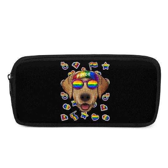 LGBT Labrador Retriever Gay Pride Month Dog Rainbo Pencil Cases