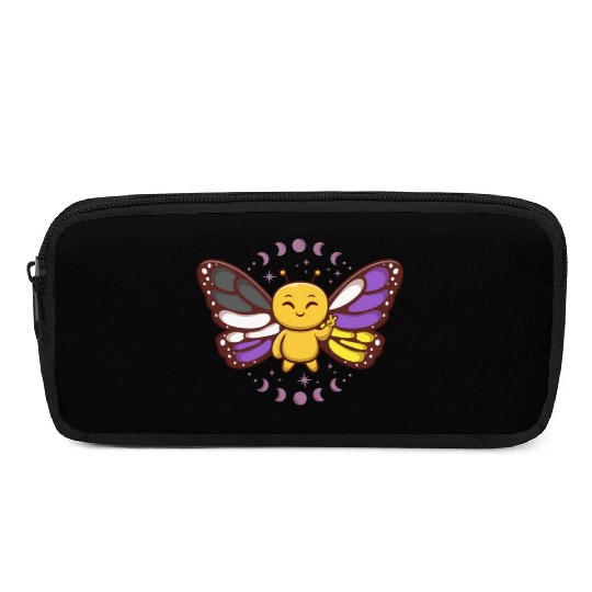 Gender Non-Binary Monarch Butterfly Subtle Pride Pencil Cases