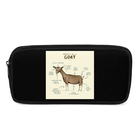 anatomy of a goat greeting card Pencil Cases