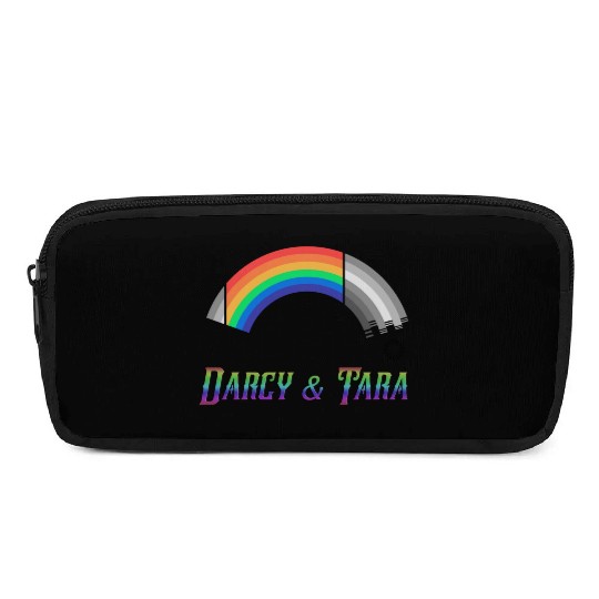 Heartstopper Rainbow Darcy and Tara LBGTQIA+ Pencil Cases