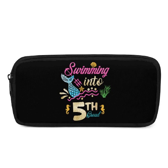 5th Grade Back to School Mermaid Swimming Girls Pencil Cases