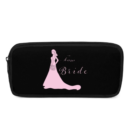 team bride pink silhouette bachelorette party Pencil Cases