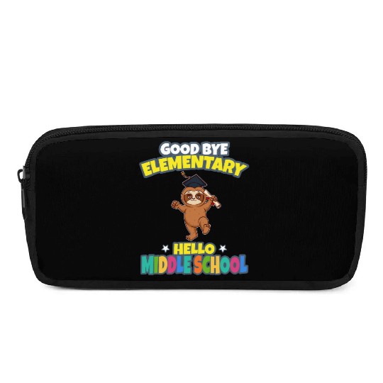 Good Bye Elementary Hello Middle School Graduation Pencil Cases