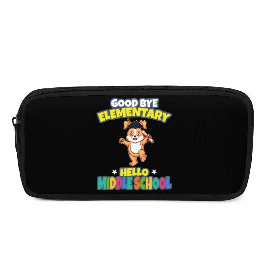 Good Bye Elementary Hello Middle School Graduation Pencil Cases