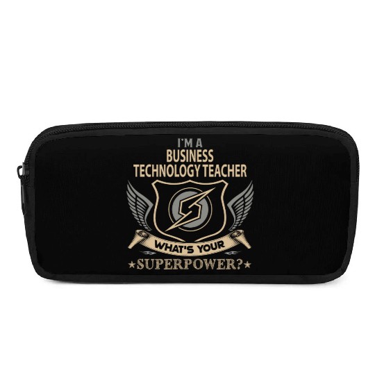Business Technology Teacher Pencil Cases - Superpower J