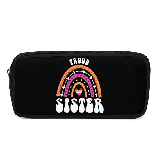 Proud Sister Lesbian Pride Rainbow Pencil Cases