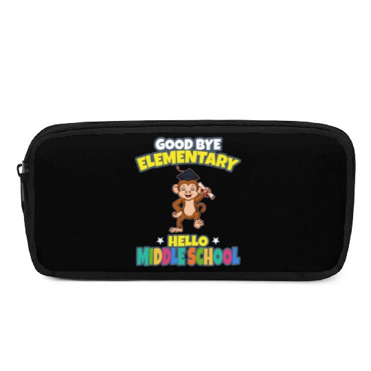 Good Bye Elementary Hello Middle School Graduation Pencil Cases