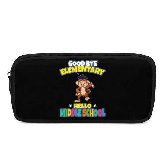 Good Bye Elementary Hello Middle School Graduation Pencil Cases