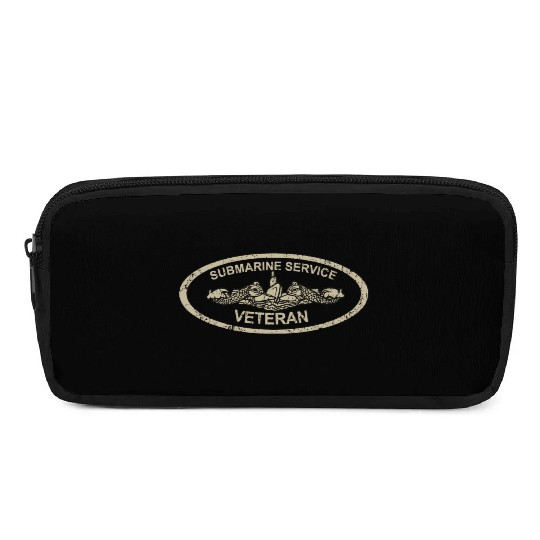 Vintage Us Navy Submarine Service Veteran T Pencil Cases