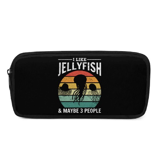 I Like Jellyfish & Maybe 3 People Jellyfish Lover Pencil Cases