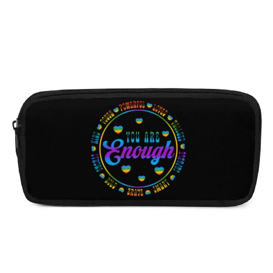 You Are Enough LGBTQ Inspirational Pencil Cases