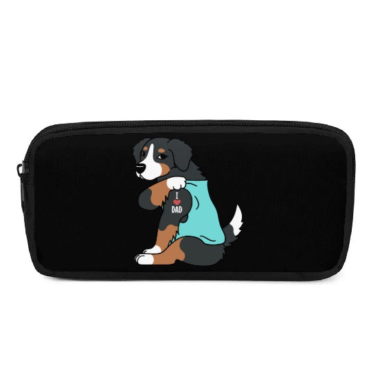 I Love Dad Bernese Mountain Dog Pencil Cases