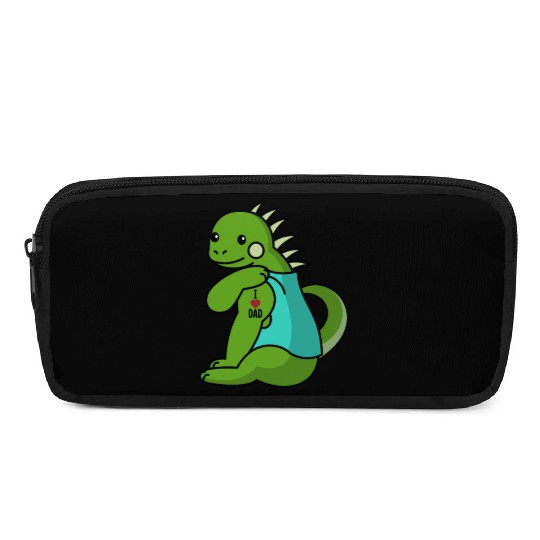 I Love Dad Iguana Reptile Pencil Cases