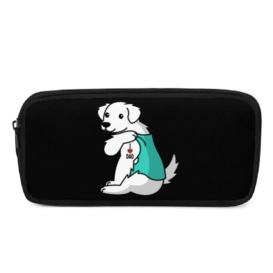 I Love Dad Great Pyrenees Pencil Cases