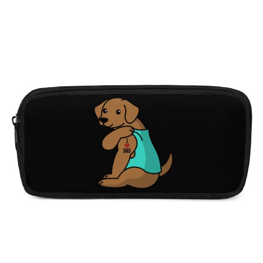 I Love Dad Vizsla Pencil Cases