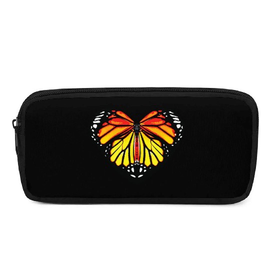 Monarch Butterfly Heart Mom Butterfly Lover Mom Pencil Cases