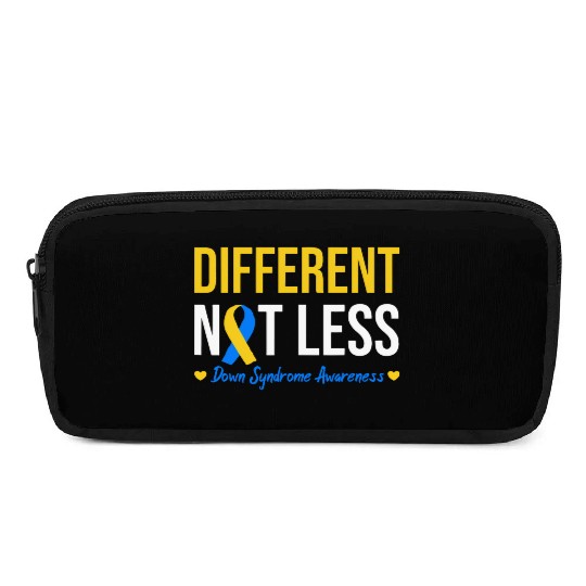 Different Not Less World Down Syndrome Awareness Pencil Cases